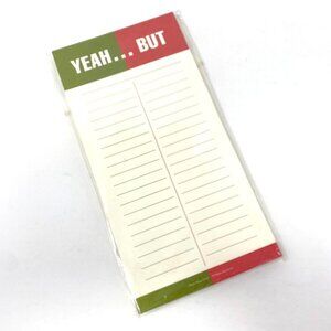 Bob's Your Uncle Novelty Notepad Yeah...But List Pad Sationery